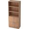 bümö office Aktenschrank mit Hängeregister-Schubladen abschließbar, Büroschrank Holz, 80cm breit in Nussbaum - Hängeregistratur für Hängeordner, Büro