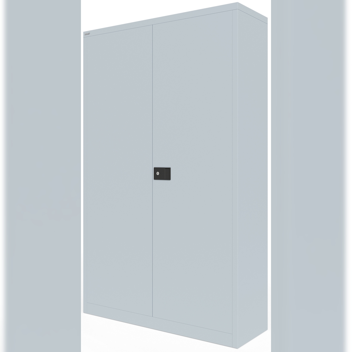 BISLEY Universal Flügeltürenschrank abschließbar - Stahlschrank mit 3-Punkt-Schloss & Flügeltüren - Aktenschrank aus Metall mit 4 Fachböden für 5 Image