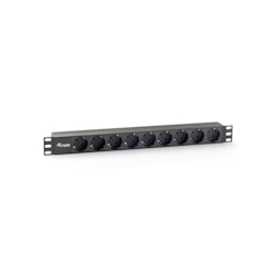 Equip 333282 Stromverteilereinheit (PDU) 9 AC-Ausgänge 1U Schwarz Image