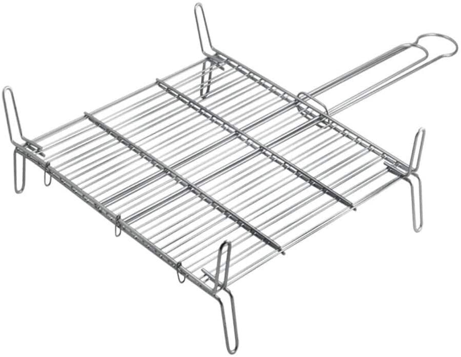 EDM Doppelter Barbecue-Grill – Zink – 50 x 50 cm Image