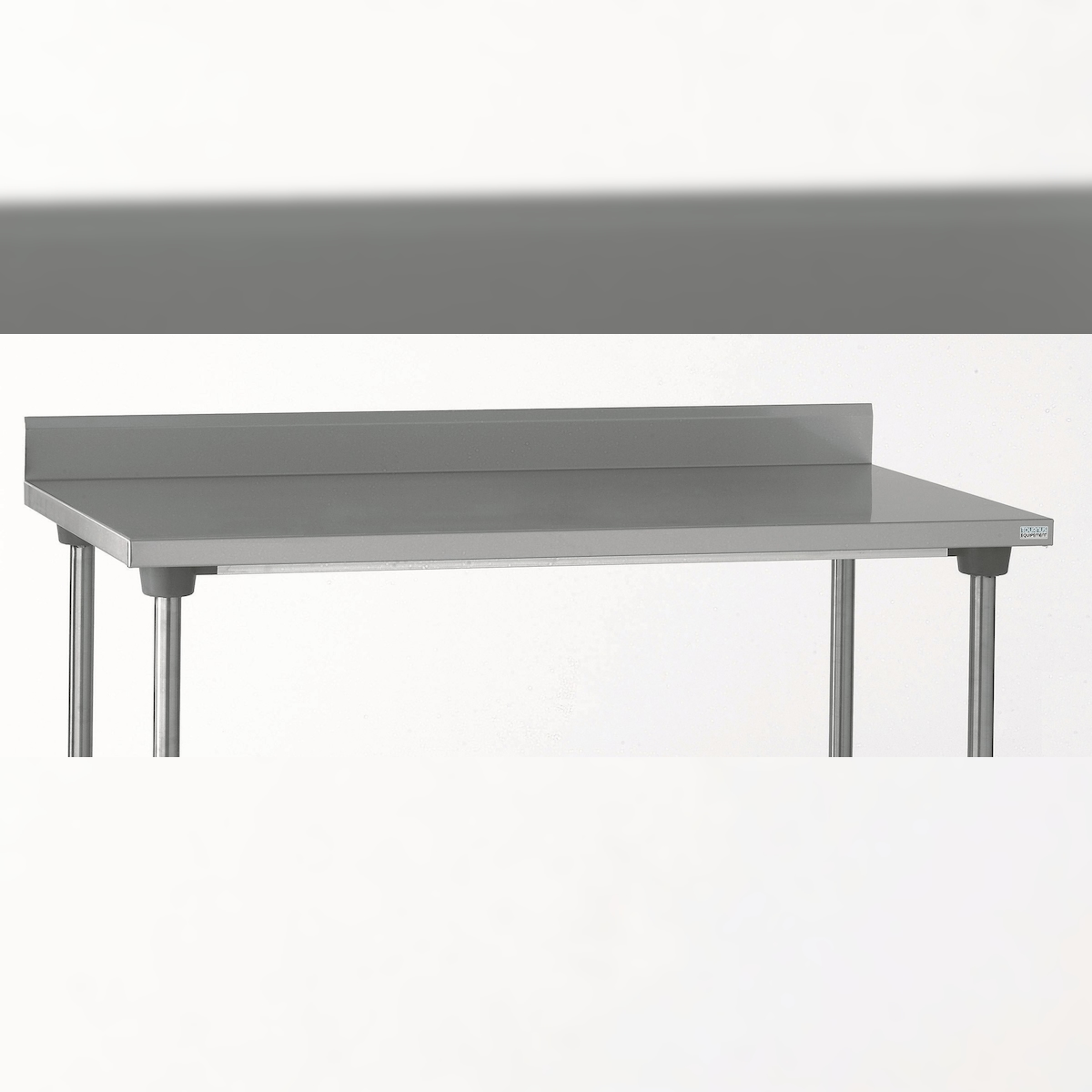 Tournus Arbeitstisch mit Aufkantung 100mm aus Edelstahl, Abm 1000 x 700 x 900 mm Stärke Edelstahltischplatte 1,2mm Image