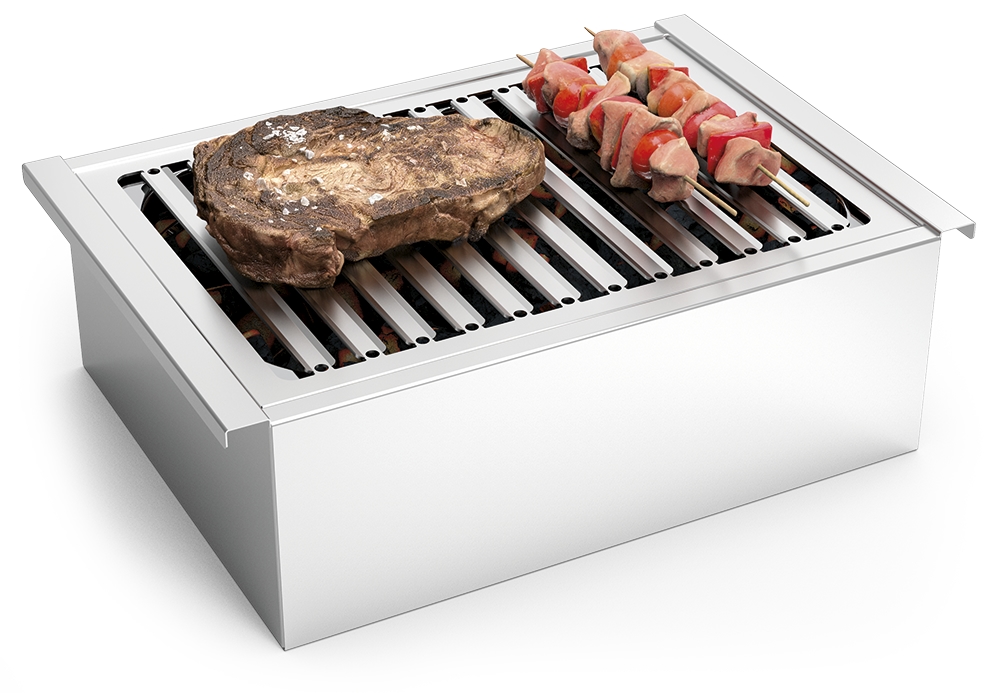 MOBINOX-Edelstahldesktop -Grill 408x284x133 mm. Image