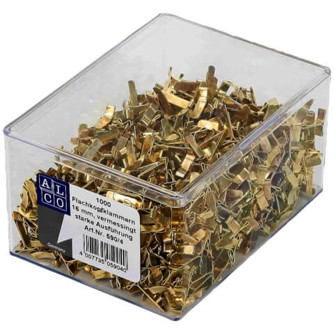 Musterklammern, Flachkopf, 16mm, 1000 Stück Image