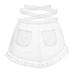 Cotton Waist Apron Lace Short Women Apron Pockets Half-length Chef Apron for Maid Waitress Servant