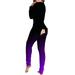 Womens Pjs Bodysuit Plaid Print Sexy Butt Flap Buttoned Jumpsuit Pajamas Onesies Long Sleeve One Piece Rompers (Medium Purple 01)