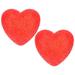 Red 2 Pcs Plastic Decor for Home Decoration Heart Shaped Rice Night Light Heart-shaped 8 Cm