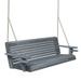 Jack & June Porch Swing with Included Hanging Chains â€“ Rustic Comfortable and Durable Outdoor Furniture for Patios Decks and Gardens â€“ Perfect for Relaxing and Entertaining!