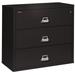 Fireking 3 Drawer 44 wide Classic Lateral fireproof File Cabinet-Black