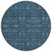 Addison Rugs Chantille ACN574 Blue 8 x 8 Indoor Outdoor Area Rug Easy Clean Machine Washable Non Shedding Bedroom Living Room Dining Room Kitchen Patio Rug
