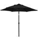AMMSUN 6ft Patio Table Umbrella Outdoor for Deck Lawn Garden Backyard Pool UPF50+ Tilt Shelter Black