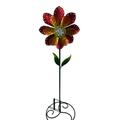 Red Carpet Studios Spinner Stake Flower Orange