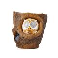 Garden Owl Statues Figurines for Lawn Patio Yard with Solar Light for Outdoor Indoor Decoration Yard Art