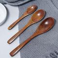 Seasoning Spoon Wooden Spoon Salt Spoon Coffee Mixing Spoon Honey Stirring Spoon Sugar Spoon Kitchen Gadgets Tableware 3pcs