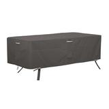 Classic Accessories Ravenna Water-Resistant EC36 84 Inch Rectangular/Oval Patio Table Cover Outdoor Table Cover Dark Taupe