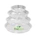 TRUEDAYS 20 Pack Plant EC36 Saucers (6 inch / 8inch / 10inch / 12inch) Clear Plant Saucers Flower Pot Tray Excellent for Indoor & Outdoor Plants