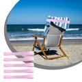 TUWABEII Deal Pack Of 5 Beach Chair Towel Straps Stretchy Locking Beach Chair Towel Clip Straps Beach Chair Lounge Chair Must Have 5 Colors