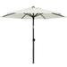 AMMSUN 6ft Patio Table Umbrella Outdoor for Deck Lawn Garden Backyard Pool UPF50+ Tilt Shelter White