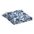 Arden Selections Outdoor Plush Modern Tufted Seat Cushion 20 x 20 Water repellent Fade Resistant Tufted Seat Cushion for Dining and Rocking Chairs 20 x 20 Blue Garden Floral