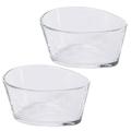 2 Pcs Glass Steamed Egg Bowl Small Bowls Pudding Baking Parfait Cups with Lids Reusable Cooking Prep
