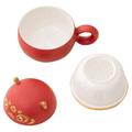 Ceramic Tea Cup Filter Coffee Mug with Lid Cartoon Drinking Small Water Mugs Infuser