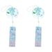 Abaodam 2 pcs Glass EC36 Wind Chimes Snowflake Wind Bell Bells Hanging Porch Japanese Decor Cherry Decor Memorial Decorations Exquisite Wind Bell Creative Wind Bell Japanese-Style