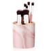 Makeup Brush Holder Travel Brushes Case Bag Cup Storage Dustproof with Gold edge pen holder desktop makeup brush eyeliner eyebrow pencil storage bucket for Women and Girls