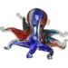 7 In Multicolor Blown Glass Octopus Paperweight Figurine Home Decor Sculpture