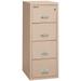 Fireking 4 Drawer Legal 25 D Classic Vertical fireproof File Cabinet-Champagne