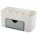 QJUHUNG Cosmetic Storage Box Plastic Makeup Organizer with Drawers Desktop Makeup Container for Desk Office Supplies Dresser Bathroom Bedroom Jewelry Skin Care Nail Polish Brushes Pencil