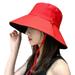 Manxivoo Black Hat Women s Sun Hat Face Sunscreen Shading Hat Summer Large Brim Sun Hats for Women Black One Size