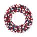 National Tree Company 21 Red White and Blue Flowers and Ornaments Wreath by