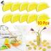 PULLIMORE 10 Pcs Artificial Lemon Slices Plastic Limes Orange Slice Blocks Simulation Fake Lemon Slices Home Decor (Lemon Blocks )