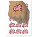 Flying Pig with Wings Water Resistant Temporary Tattoo Set Fake Body Art Collection - 15 2 Tattoos (1 Sheet)