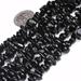 7-8mm Black Tourmaline Beads EC36 for Jewelry Making Natural Gemstone Semi Precious Freeform 34 JOE FOREMAN