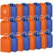 24 Pack Blue Orange EC36 Kraft Paper Gift Bags with Tissues Papers Colorful Party Favor Bags with Handles for War Party Target Sign Birthday Party Wedding Baby Shower Supplies