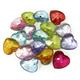 ALL in ONE Mixed EC36 Color Acrylic Rhinestone Crystal Heart Shape Beads