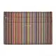 Paul Smith , Multicolored Striped Leather Card Holder ,Black male, Sizes: ONE SIZE