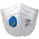 F622 FFP2V Fold Flat Disposable Dust Mask (PK-30) - White - JSP