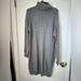 J. Crew Dresses | Jcrew Wool Blend Mock Neck Gray Shift Sweater Dress Size Xl New | Color: Gray | Size: Xl