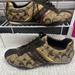 Coach Shoes | Euc Jayme Coach Casual Sneakers Brown/Gold 7.5 Women | Color: Brown/Gold | Size: 7.5