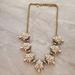 J. Crew Jewelry | J.Crew Rhinestone Crystal Cluster Stacked Statement Wedding Bridal Necklace | Color: Cream/Gold | Size: Os