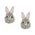 Kate Spade Jewelry | Kate Spade Rabbit Bunny Silver Stud Earrings | Color: Pink/Silver | Size: Os