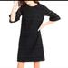 J. Crew Dresses | J. Crew Black Eyelet Shift Dress Flutter Sleeve Size 00 | Color: Black | Size: 0