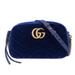 Gucci Bags | Gucci Marmont Shoulder Bag Velor 447632 Blue Women's | Color: Blue | Size: Os