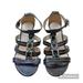 Coach Shoes | Coach Blake Tumbled Heeled Chain Sandals; Black Leather; Women's 7.5b Us | Color: Black | Size: 7.5