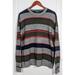 American Eagle Outfitters Sweaters | American Eagle Cotton Wool Blend Sweater Gray Red Blue Green Mens Xl Crew Neck | Color: Gray/Green | Size: Xl