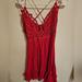 Free People Dresses | Free People Adella Lace Dress | Color: Red | Size: M