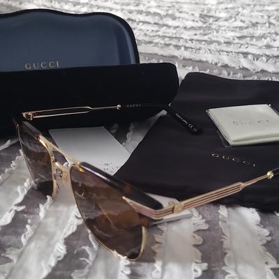 Gucci Accessories | Gucci Avana Sunglasses Authentic $625 Rv | Color: Gold | Size: Os