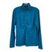 Athleta Jackets & Coats | Athleta Teal Blue Swirl Zip Front Knit Jacket Size Medium Athleisure | Color: Blue | Size: M