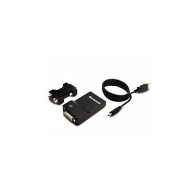 Lenovo Monitoradapter,USB-3.0 zu DVI/VGA,20cm,schwarz